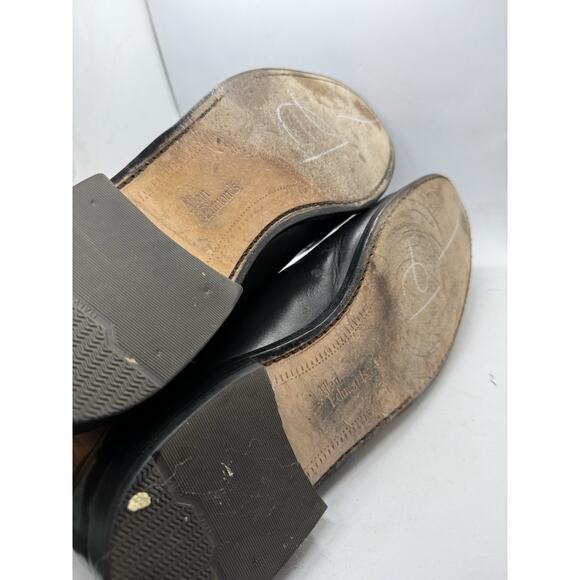 Allen Edmonds LaSalle Black Leather Apron Toe Derby Dress Shoes Men’s 12 D USA - Picture 10 of 13